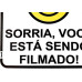 Placa Look 15X15Cm (Sorria Voce Esta Sendo Filmado) - Kit C/5 Pecas