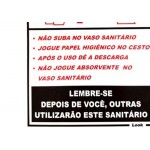 Placa Look 15X20Cm (Sanitario Feminino Educativo) - Kit C/5 Peças