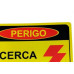 Placa Look 15X20Cm (Cerca Eletrica) - Kit C/5 Pecas