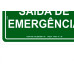 Placa Look 15X25Cm (Saida De Emergencia) - Kit C/5 Pecas