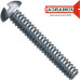 Parafuso Rosca Maquina Redonda Fenda Jomarca   1/8 X 3/8'' - Kit C/5 Centos