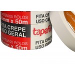 Fita Crepe Adere Uso Geral 423 - 24Mm X 50M - Kit C/5 Peças