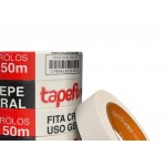 Fita Crepe Adere Uso Geral 423 - 24Mm X 50M - Kit C/5 Peças