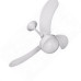 Ventilador Teto Venti-Delta Montana 3 Pas Branco 127V.