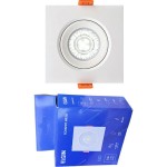 Spot Com Lampada Dicroica Led Elgin 5W. Quadrado Branco Bivolt 6500K.