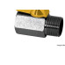 Registro Para Gas Esfera Higiban Niquelado Mxf 1/2''