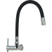 Torneira Gourmet Flex Parede Bica Movel Metal Metrox Black Cromada - C-60 - 1/4 Volta