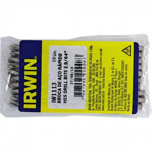 Broca Aco Rapido Irwin   9/64'' - Kit C/10 Peças