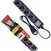 Filtro Linha Daneva Breaker 4 Tomadas 2P+T Com Chave Disjuntora Bivolt Grafite - Dn1646