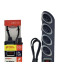 Filtro Linha Daneva Breaker 4 Tomadas 2P+T Com Chave Disjuntora Bivolt Grafite - Dn1646