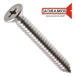 Parafuso Auto Atarraxante Inox Chata Philips Jomarca 3,9 X 19Mm - Kit C/2 Centos