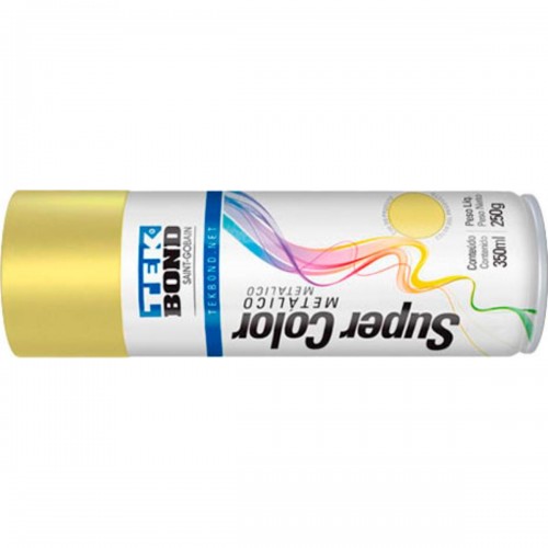 Spray Tek Metalico Dourado 350Ml