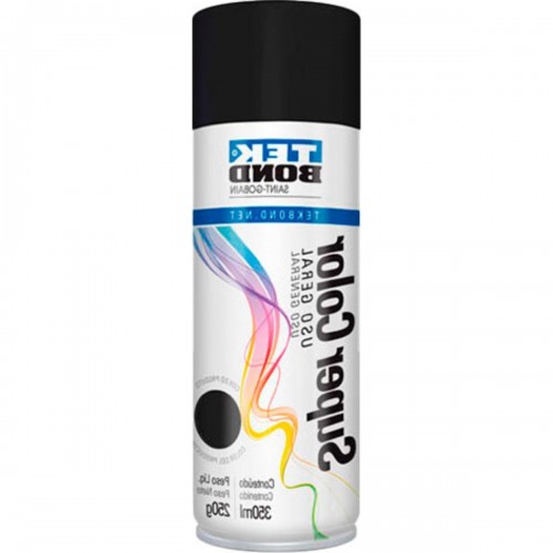 Spray Tek Uso Geral Preto.Fosco 350Ml