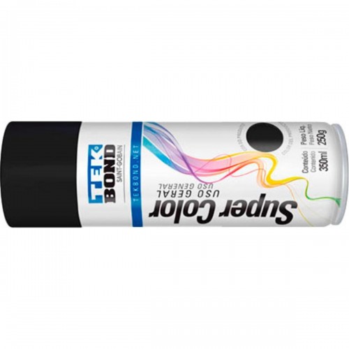 Spray Tek Uso Geral Preto.Fosco 350Ml