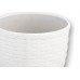 Vaso Rattan Redondo Branco Mini