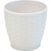 Vaso Rattan M2 Redondo Cinza