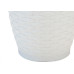 Vaso Rattan M2 Redondo Cinza