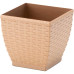 Vaso Cachepo Rattan Min Qdr.Palha