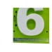 Numero Lubian 3D Branco Abs 6 10Cm