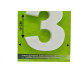 Numero Lubian 3D Branco Abs 3 10Cm