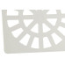 Grelha Plast.Quadr.Branca 100 Krona - Kit C/12 PC