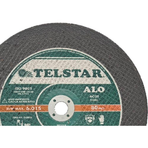 Disco Telstar Corte Ferro C.10X3/4 - Kit C/5 Unidades