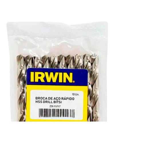 Broca Aco Rapido Irwin 2,5Mm - Kit C/10 Unidades