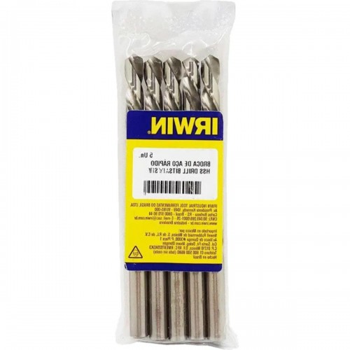 Broca Aco Rapido Irwin 9,0Mm - Kit C/5 Unidades