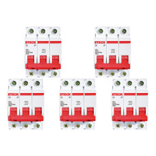 Kit C/5 - Disjuntor Steck Din Tripolar 16A Sd63 3Ka