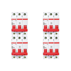 Kit C/4 - Disjuntor Steck Din Tripolar 20A Sd63 3Ka