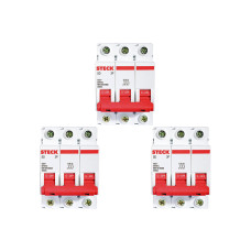 Kit C/3 - Disjuntor Steck Din Tripolar 32A Sd63 3Ka