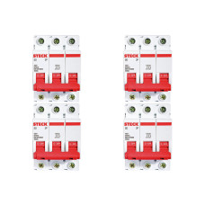 Kit C/4 - Disjuntor Steck Din Tripolar 32A Sd63 3Ka