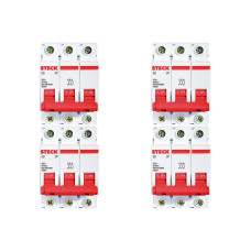 Kit C/4 - Disjuntor Steck Din Tripolar 40A Sd63 3Ka