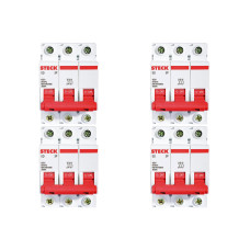 Kit C/4 - Disjuntor Steck Din Tripolar 50A Sd63 3Ka