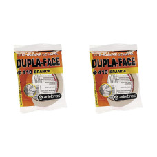 Kit C/2 - Fita Branca Papel Dupla-Face Adelbras 12Mmx30Mt