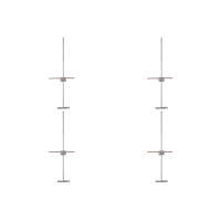 Kit C/4 - Para-Raio Terminal Aereo Fixacao Horizontal Dr-009