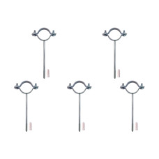 Kit C/5 - Para-Raio Suporte Para Tubo Protecao 1.1/2''Ros...