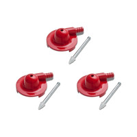 Kit C/3 - Irrigador Fico Chuvisco Vermelho 0331 