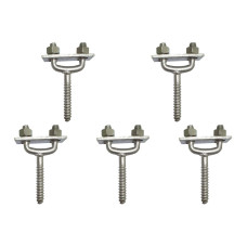Kit C/5 - Para-Raio Suporte Para Fita Aluminio Horizontal...