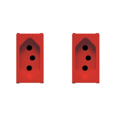 Kit C/2 - Modulo Soprano Ilus (Tomada 20A Vermelho) 5Ub99008