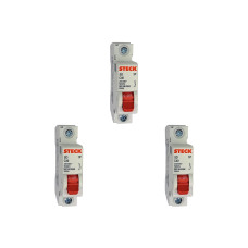 Kit C/3 - Disjuntor Steck Din Unipolar 40A Sd61 C Sdd61C40