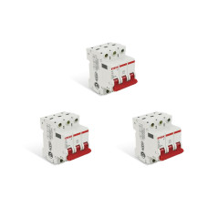 Kit C/3 - Disjuntor Steck Din Tripolar 32A Sd63 C Sdd63C32