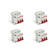 Kit C/4 - Disjuntor Steck Din Tripolar 32A Sd63 C Sdd63C32