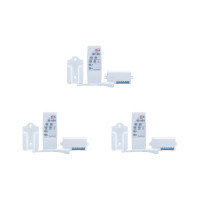 Kit C/3 - Controle Remoto Qualitronix Ventilador Branco Qv40