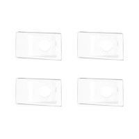 Kit C/4 - Conjunto Pial Pop 4X2 Branco Com Placa (1Furo) ...