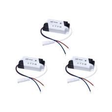 Kit C/3 - Driver Reator Fonte para Led Com Conector 8-25W...