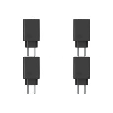 Kit C/4 - Protetor De Surto Plug 2P 10A Qualitronix Preto...