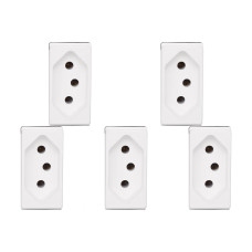 Kit C/5 - Pial Modulo  Pop Tomada  2P+T 10A Lg30