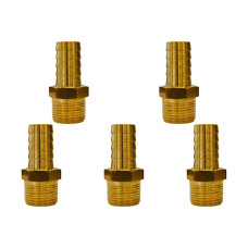 Kit C/5 - Garden Adaptador Espigao Fixo Macho  3/4X3/4