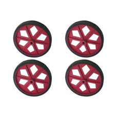 Kit C/4 - Politex Roda Carrinho Feira
